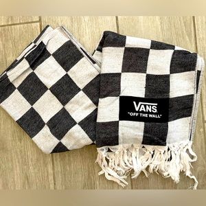 Vans Family Checkerboard Off The Wall Premium Cotton Throw Blanket | NWT